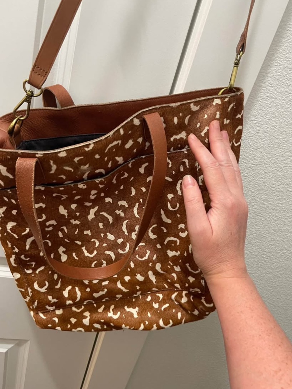 Brown Animal Print Tote Bag - Madewell